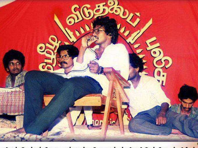Thileepan during his hunger strike; supplied historical photograph